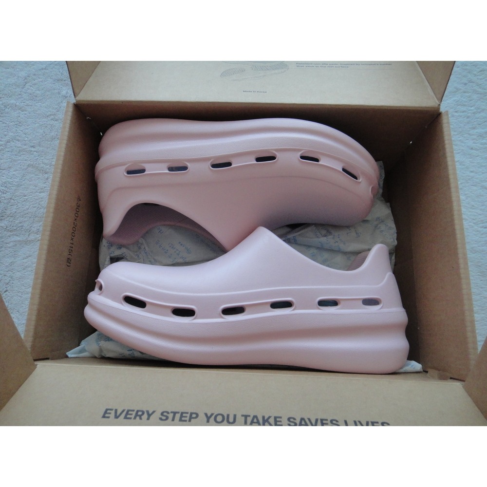 Nurfit Nurstep Pink Nursing Shoes Waterproof Non-Slip Clogs Made in Korea NEW